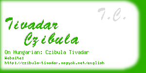 tivadar czibula business card